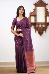 India Silk Presents Purple Banarasi Soft Silk Sarees That Combine Traditional Artistry With Modern Comfort